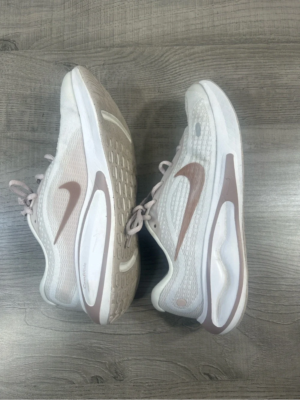 Nike Women’s Sneakers in Blush Pink and White